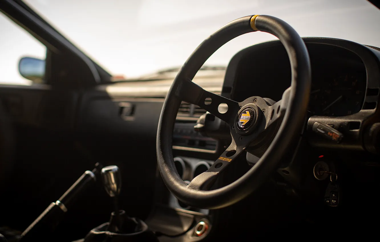 Photo wallpaper interior, the wheel, turbo, Japan, Mazda, salon, rx7, Mazda