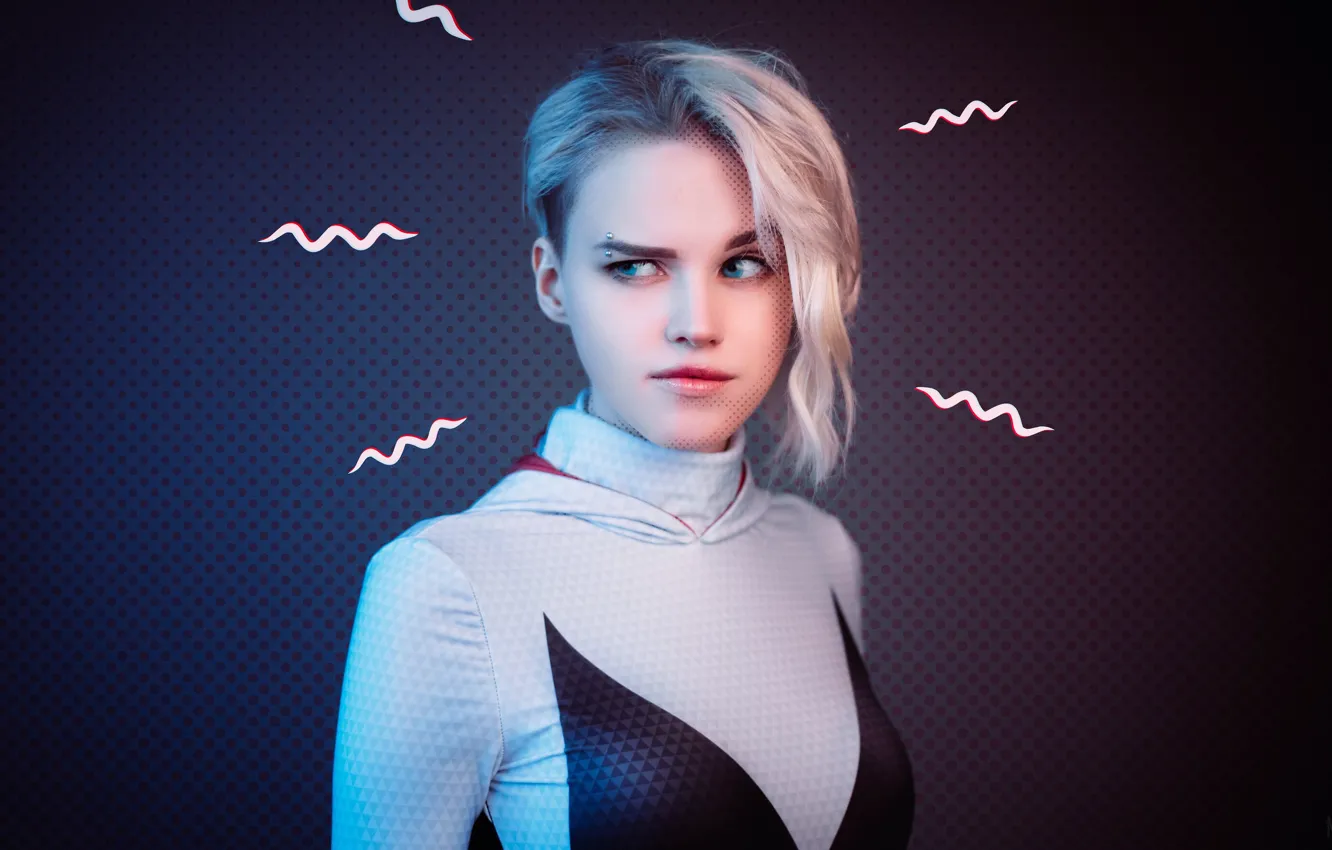 Photo wallpaper cutie, beautiful girl, comic, super heroes, cosplay, Marvel, Cosplay, Spider Gwen