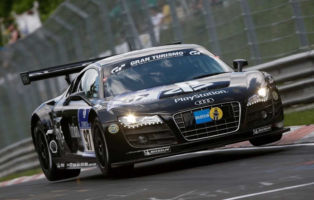 Photo wallpaper Audi, Audi, company, LMS, stickers, ABBOT, shell, label