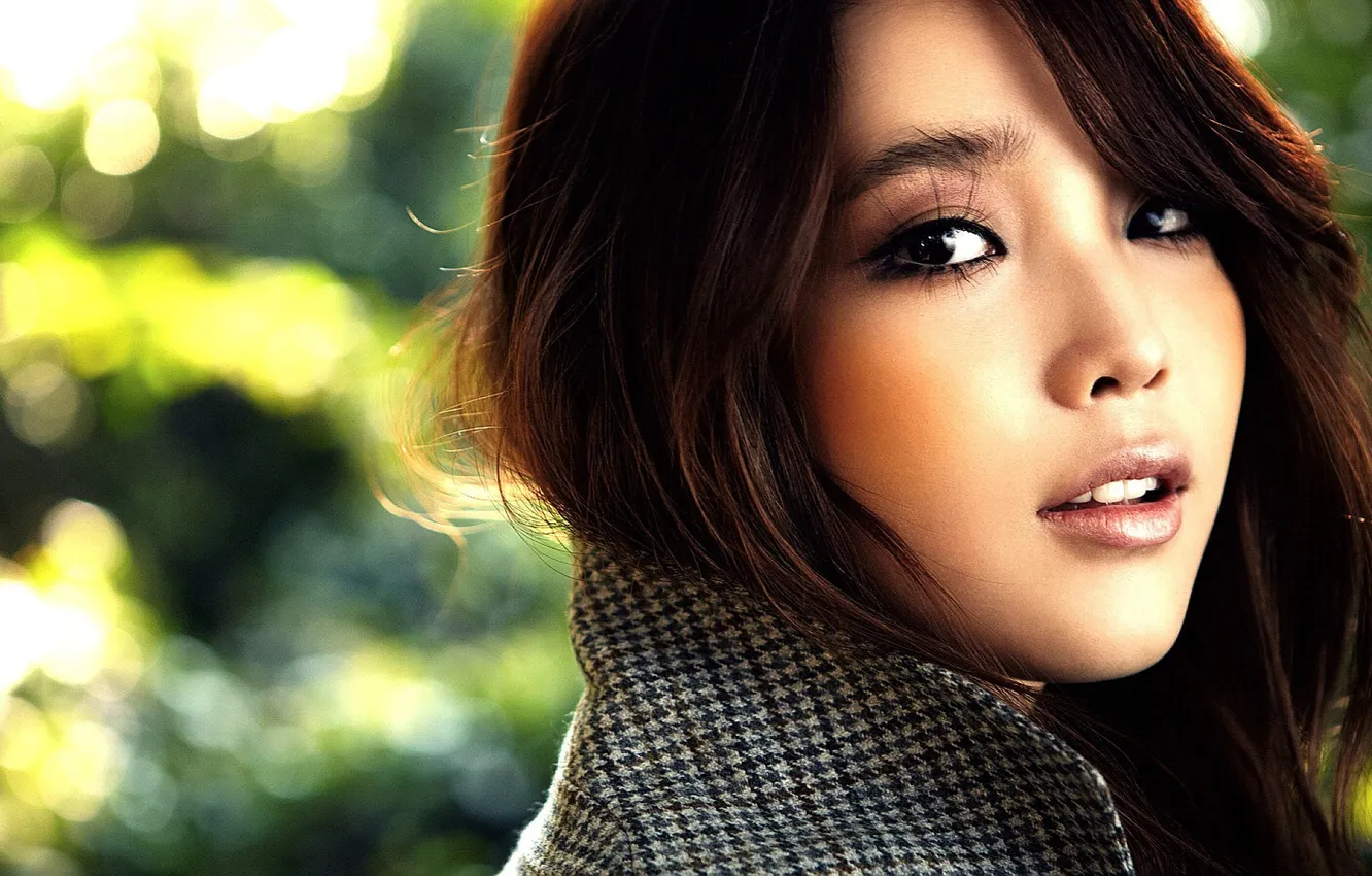 Photo wallpaper look, face, hair, lips, Asian, Korean