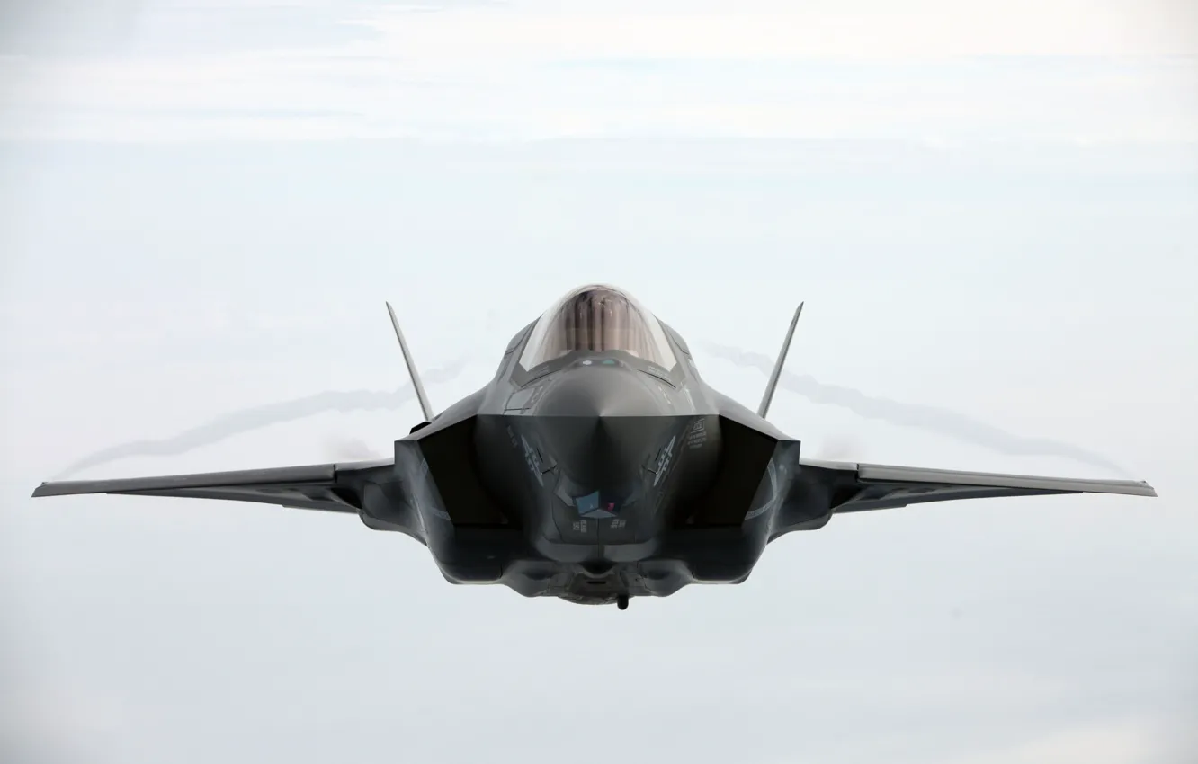 Photo wallpaper fighter, bomber, Lightning II, F-35