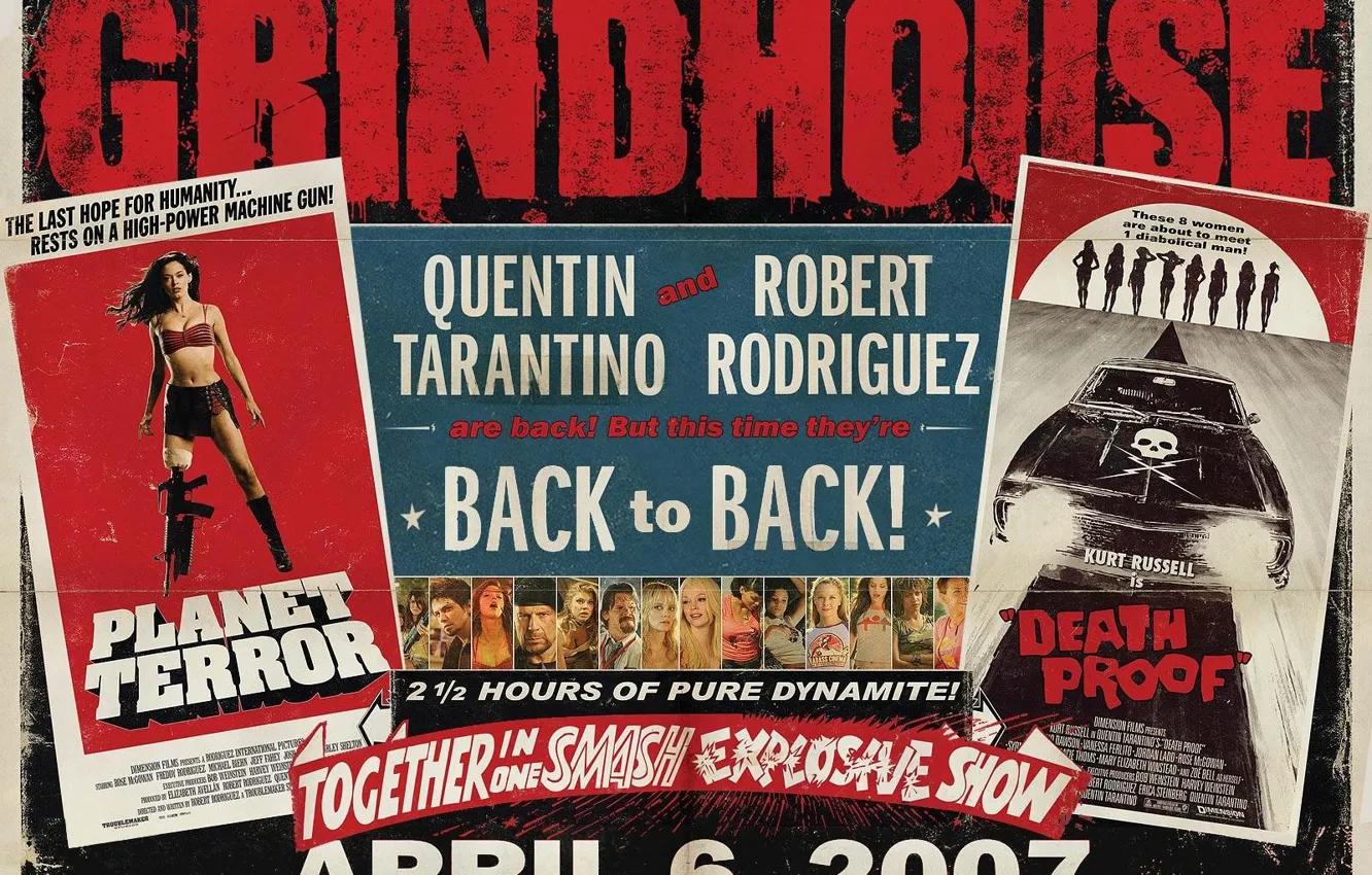 Photo wallpaper Advertising, Fading, Grindhouse