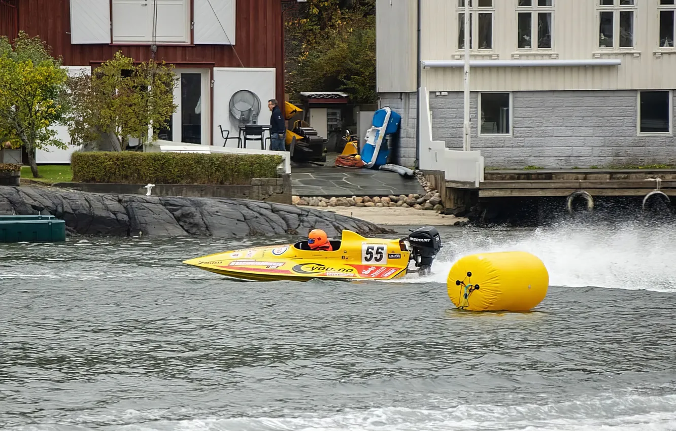 Photo wallpaper race, boat, speed