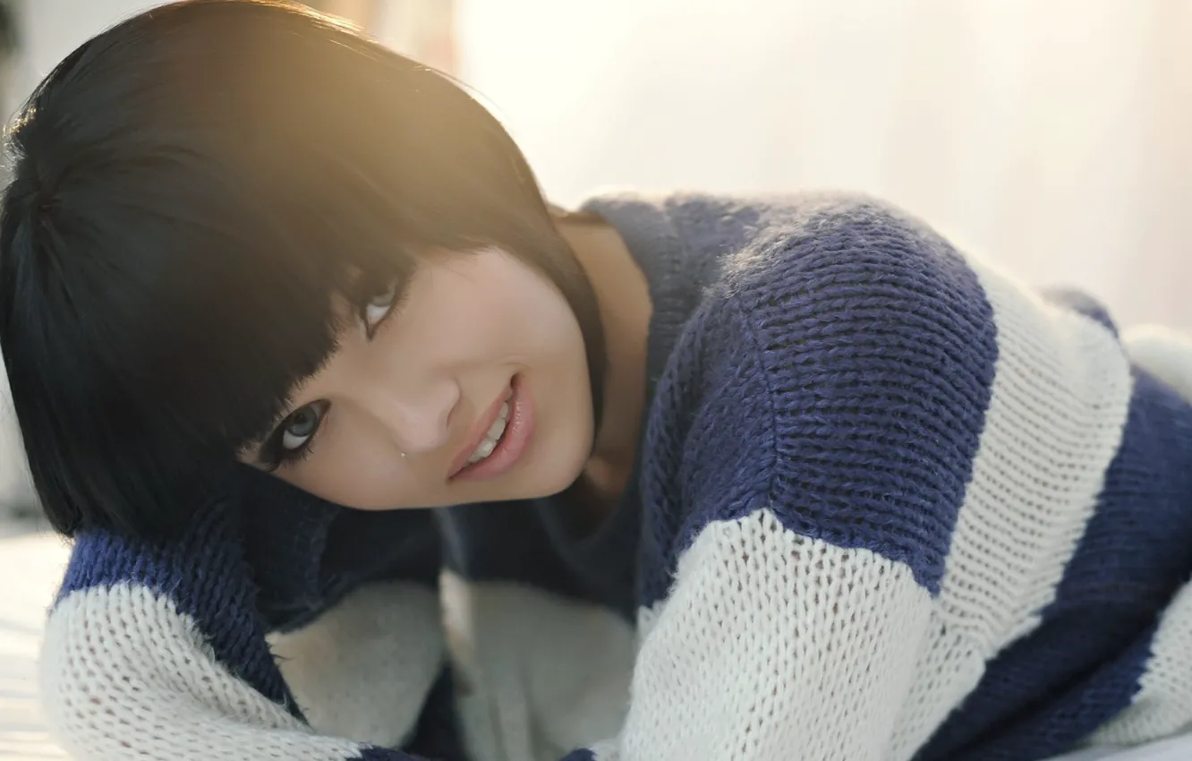 Photo wallpaper girl, smile, model, Mellisa Clarke, Mellisa, Clarke