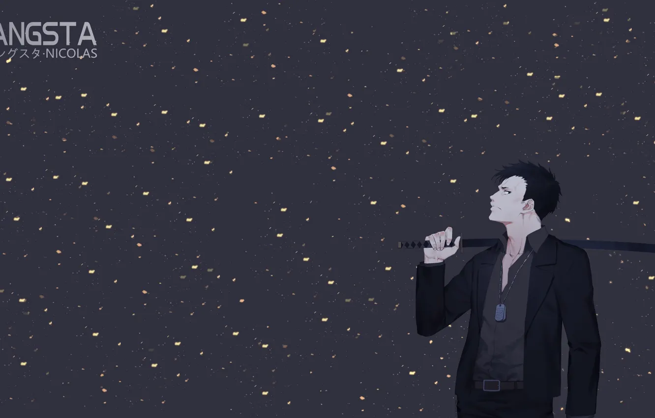 Photo wallpaper sword, male, Nicholas, gangsta