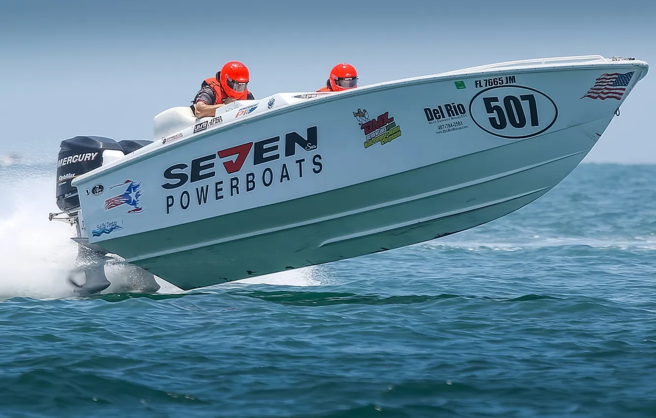 Photo wallpaper race, boat, speed
