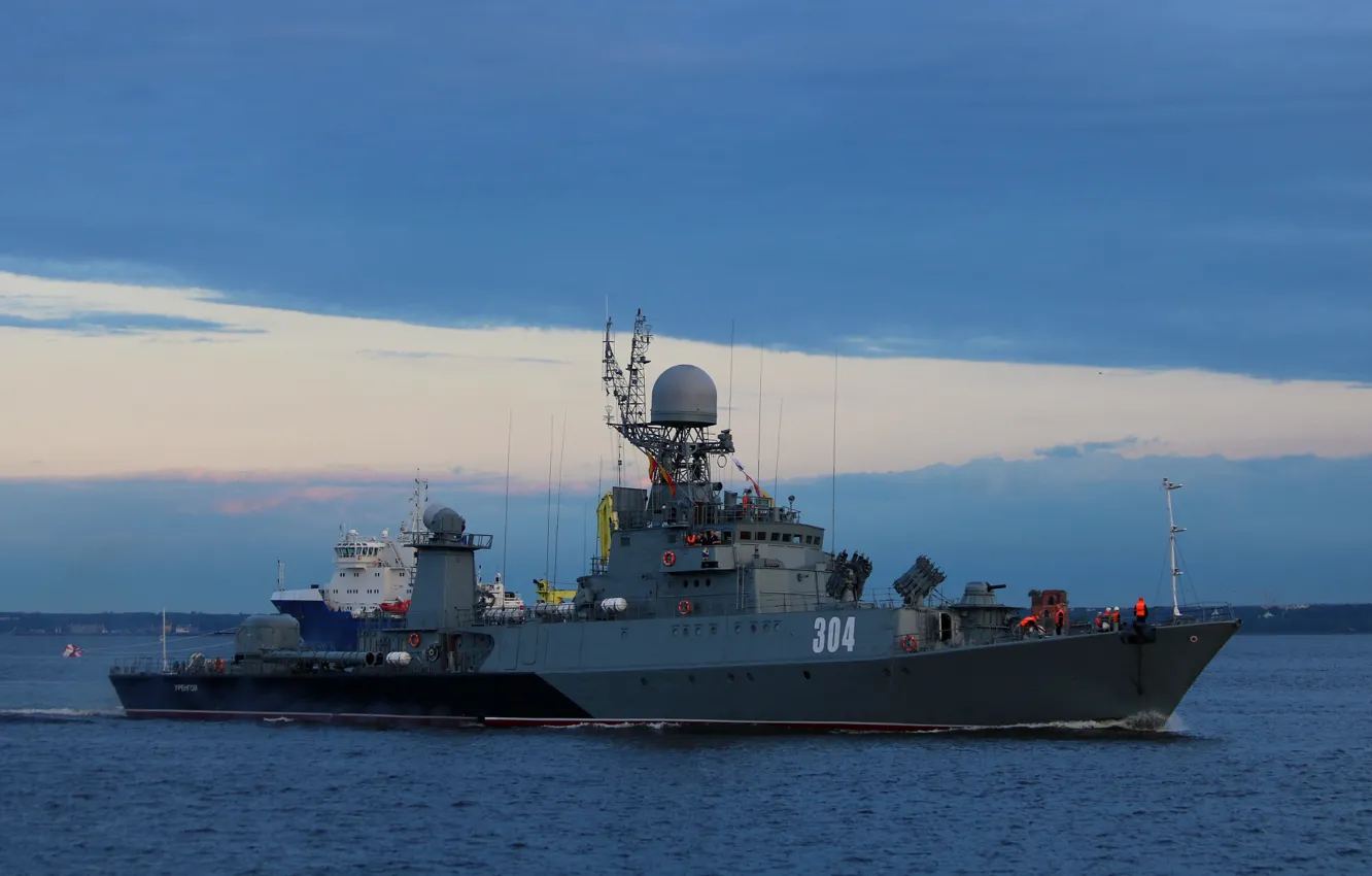 Photo wallpaper ship, anti-submarine, small, Baltika, Urengoy