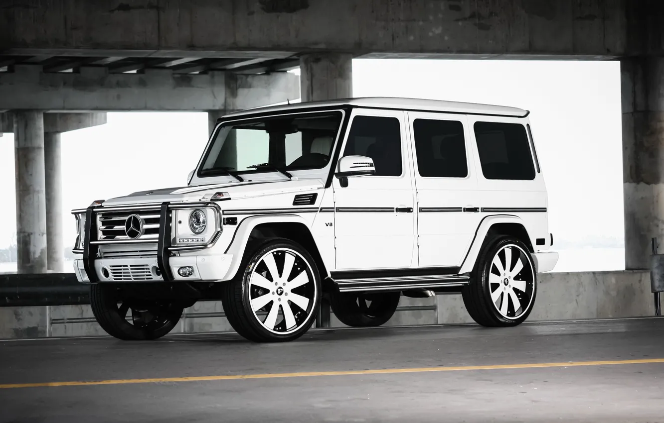 Photo wallpaper Mercedes, wheels, Forgiato, G550