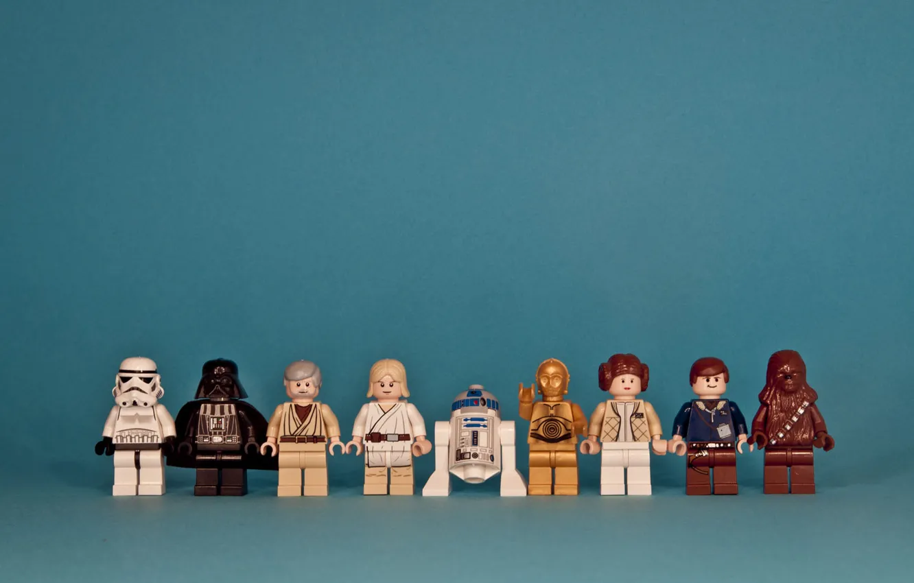 Photo wallpaper Star Wars, star wars, characters, Lego