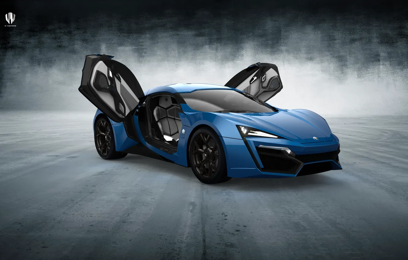 Photo wallpaper blue, 2014, HyperSport, Lykan, W Motors