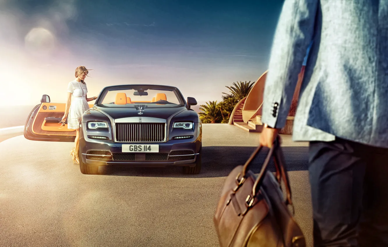 Photo wallpaper Rolls-Royce, Dawn, rolls-Royce, 2015