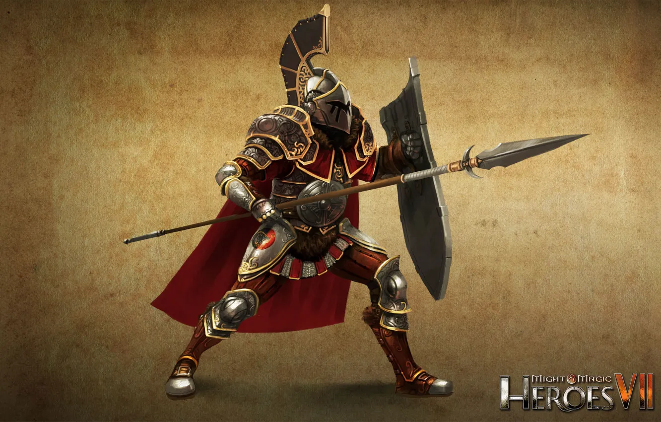 Photo wallpaper art, art, Legionnaire, heroes of might and magic 7, Might &ampamp; Magic 7, The Alliance …