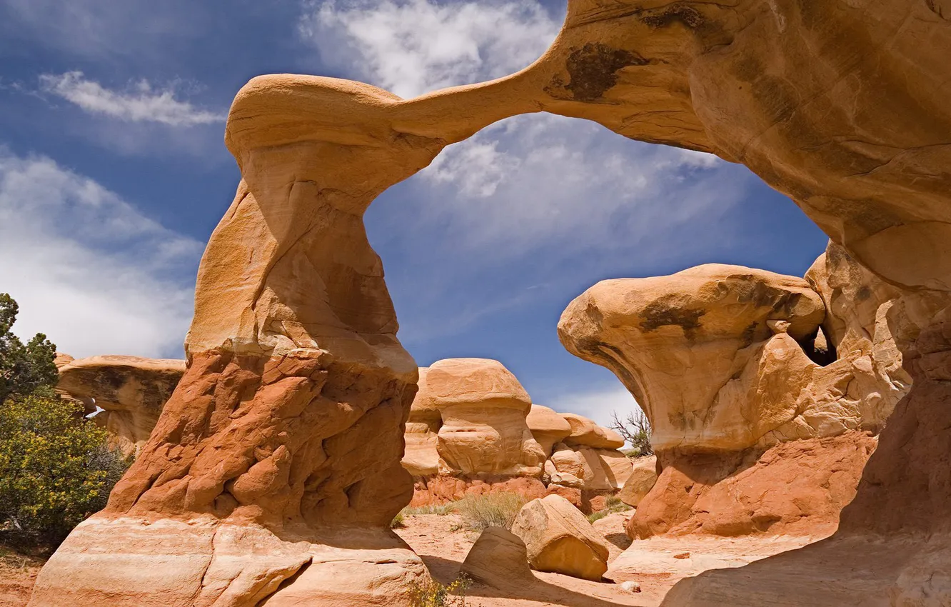Photo wallpaper stones, rocks, canyon, arch