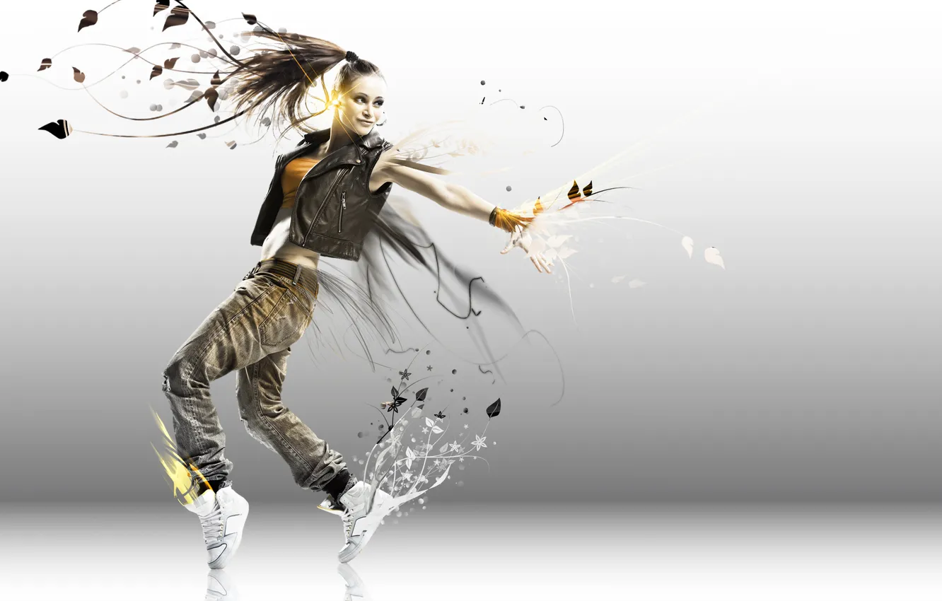 Photo wallpaper girl, style, dance