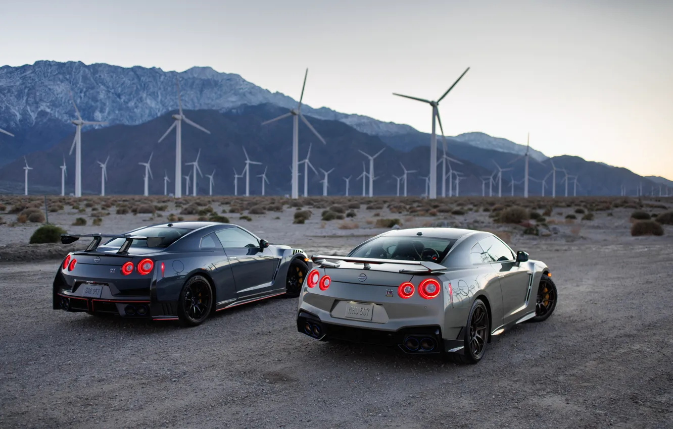 Photo wallpaper Nissan, GT-R, R35, rear view, Nissan GT-R Nismo, 2023, Nissan GT-R T-spec