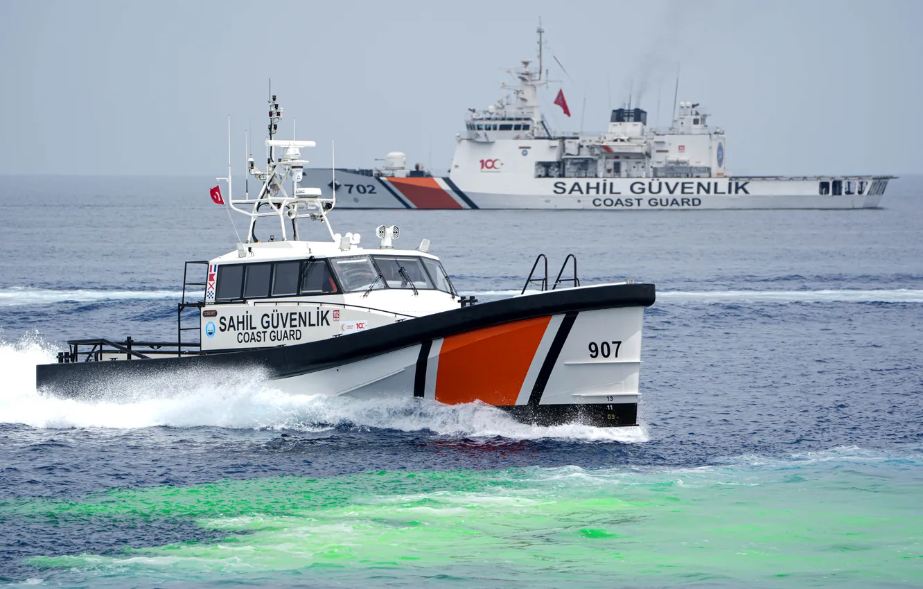 Photo wallpaper exercises, Turkey, the coast guard, 2024