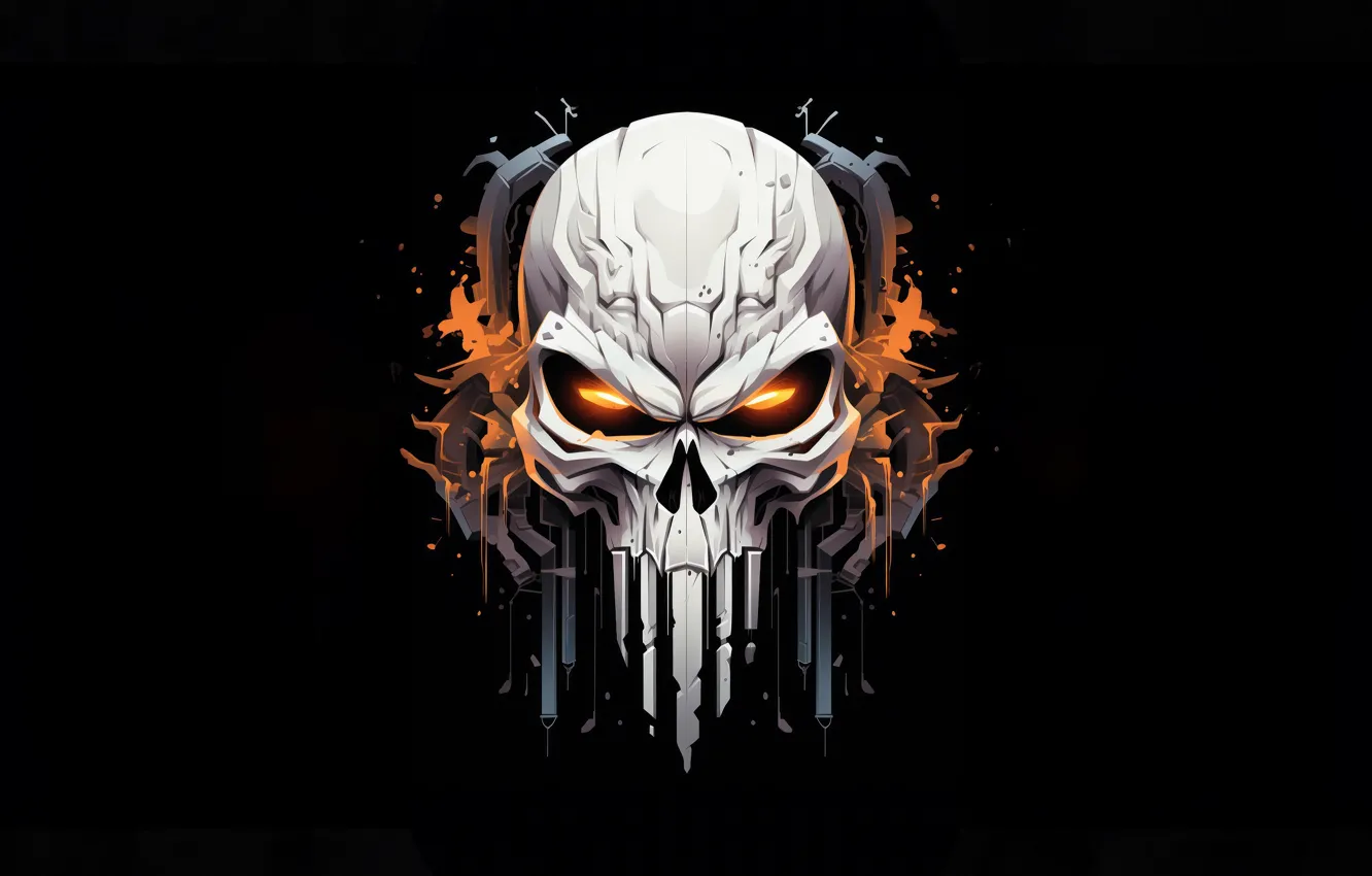 Photo wallpaper sake, logo, Punisher
