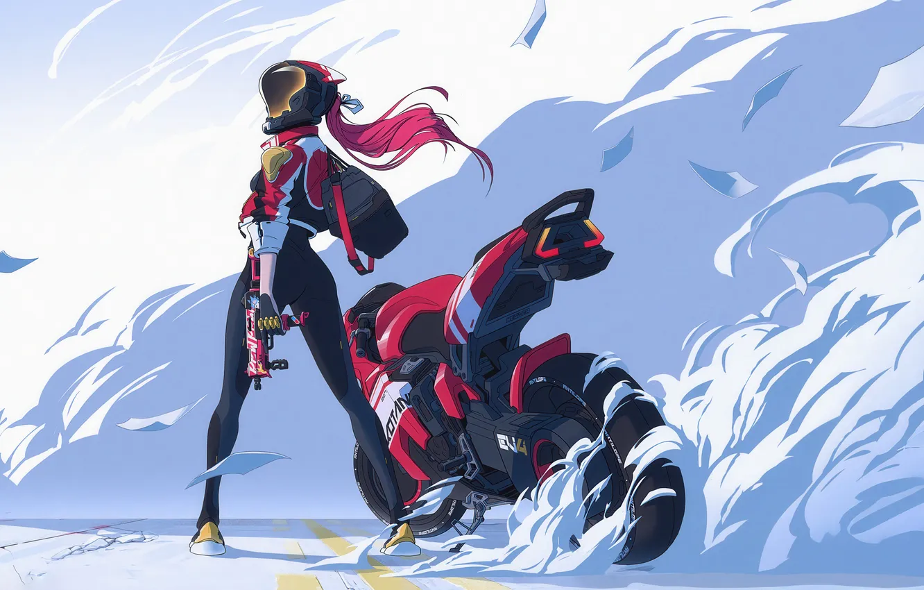 Photo wallpaper Racing, hero, ride, frost