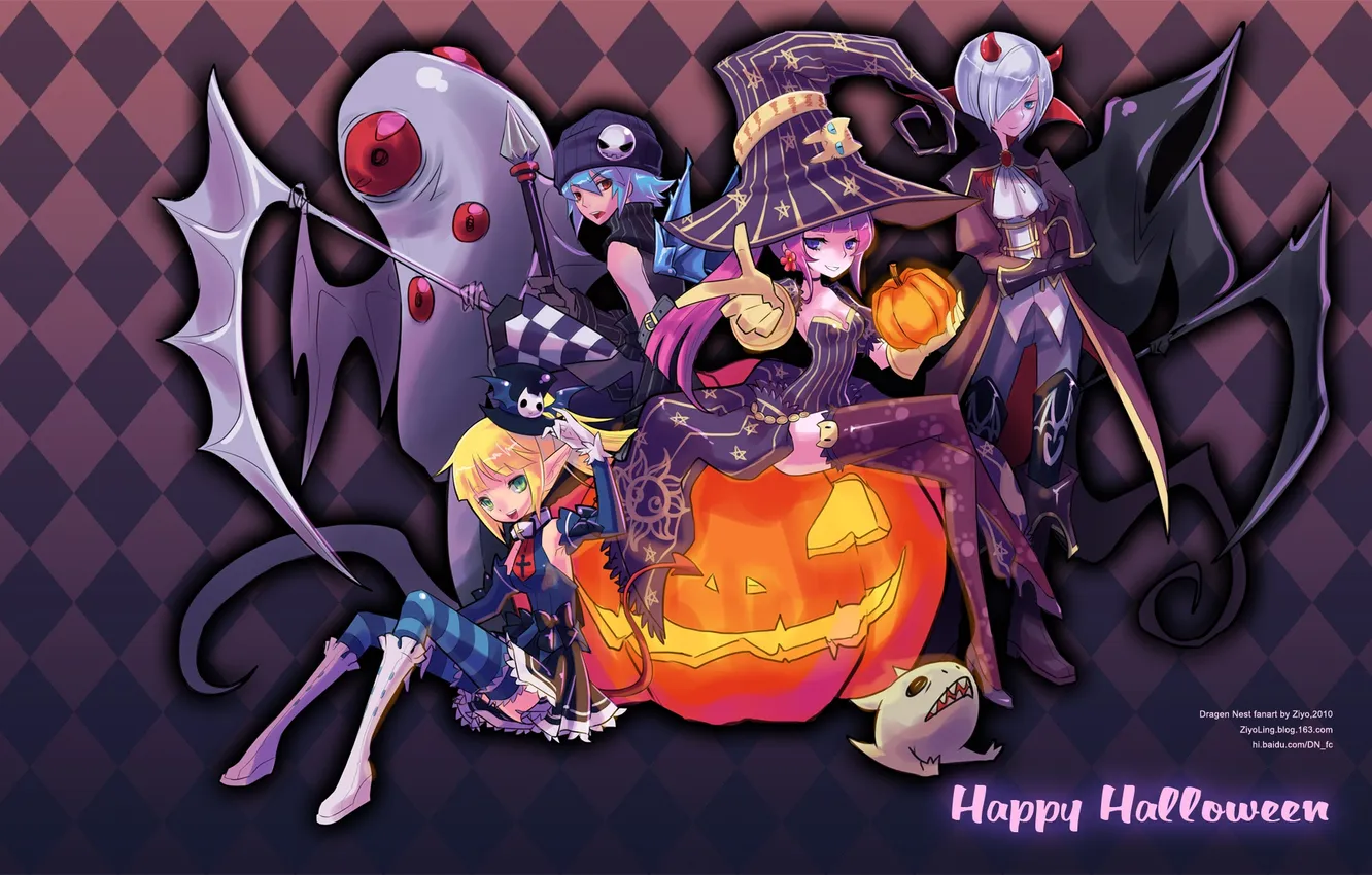 Photo wallpaper Wallpaper, the game, Halloween, games, Dragon Nest, Dragon Nest