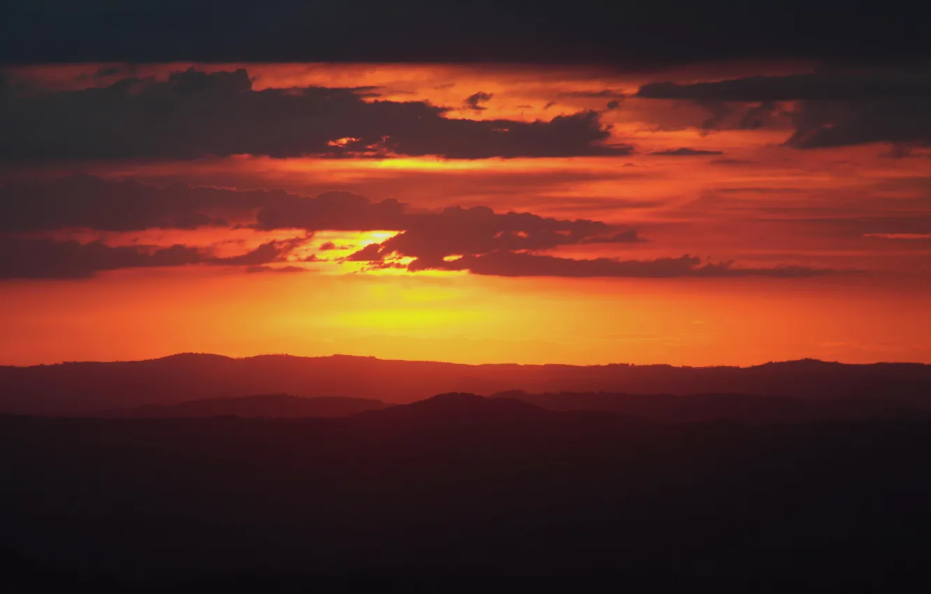 Photo wallpaper sunrise, Brasil, Minas Gerais, Brumadinho