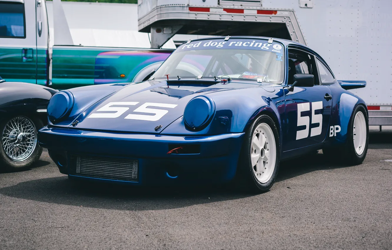Photo wallpaper sports, Porsche 911, the front