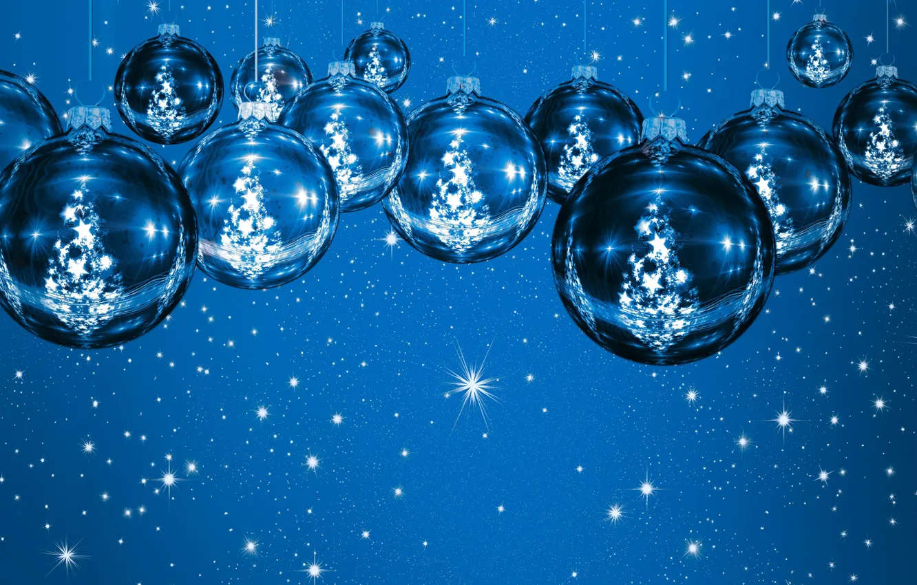 Photo wallpaper balls, balls, Christmas toys