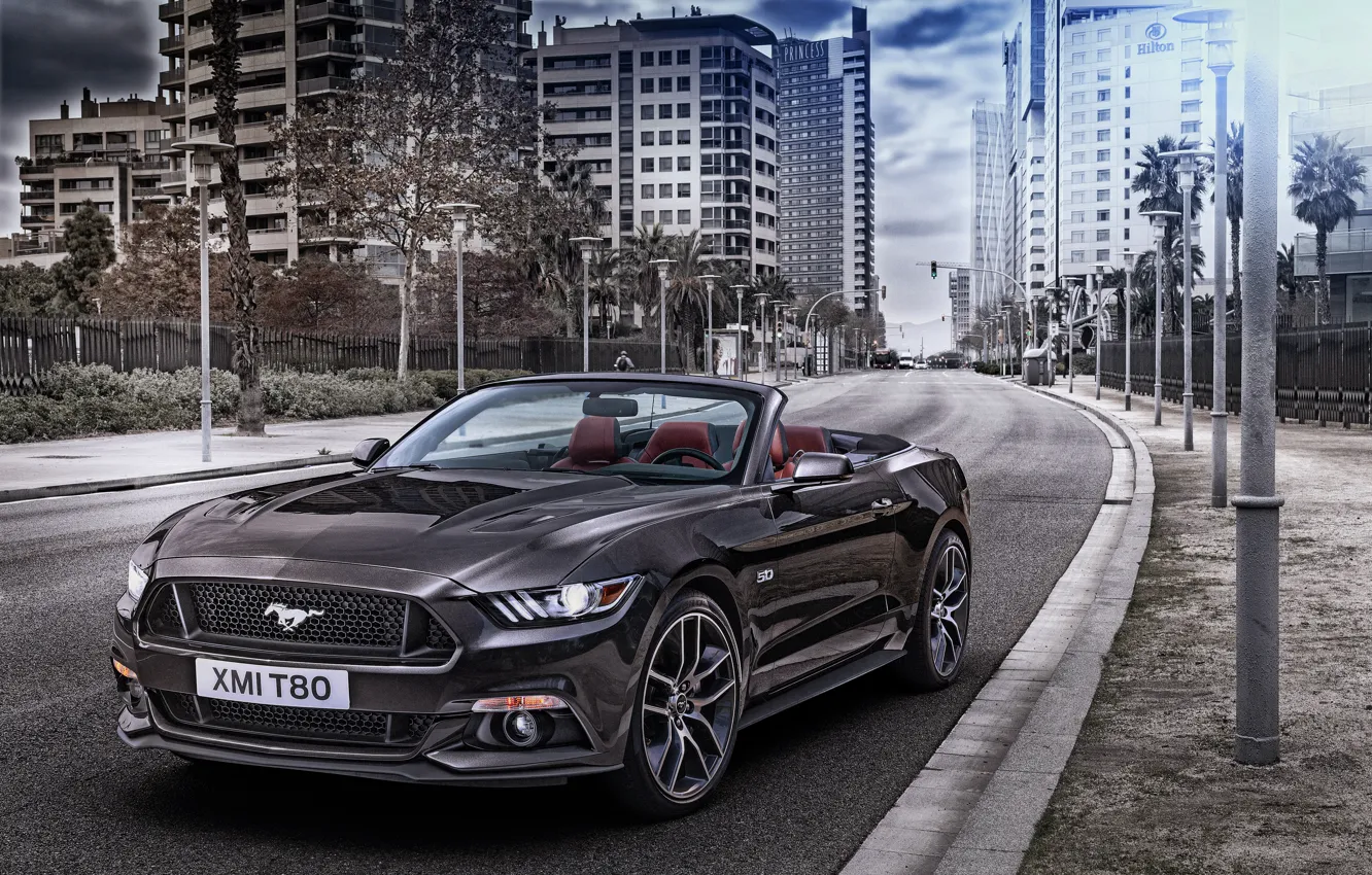 Photo wallpaper Mustang, Ford, Mustang, convertible, Ford