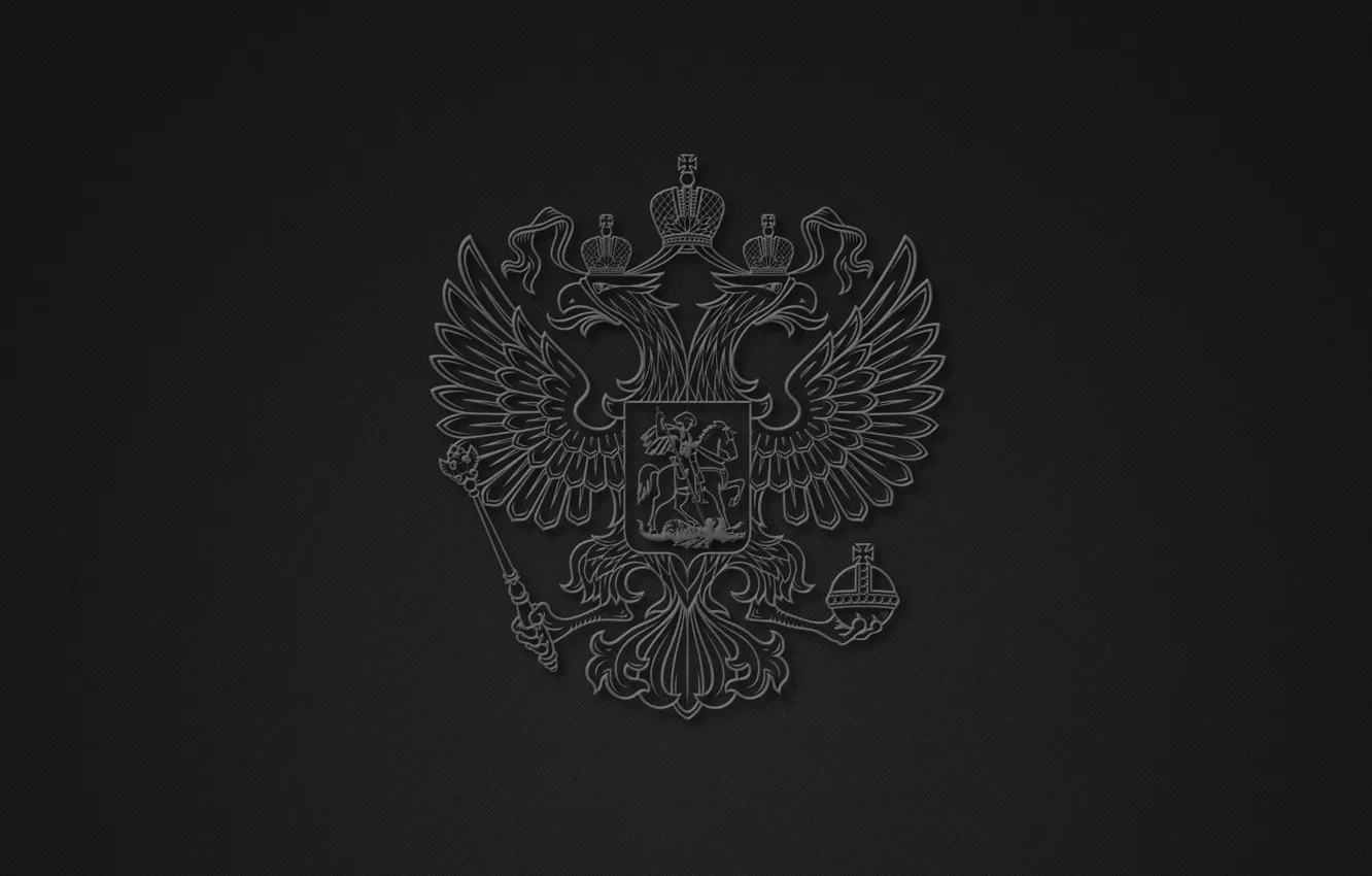Photo wallpaper Background, Coat of arms, Russia