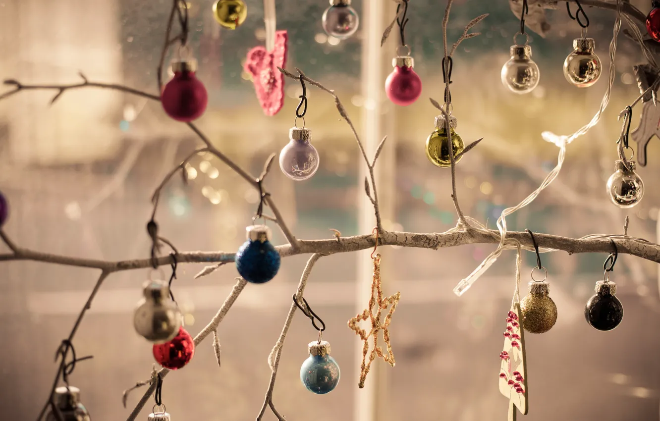 Photo wallpaper macro, holiday, toy