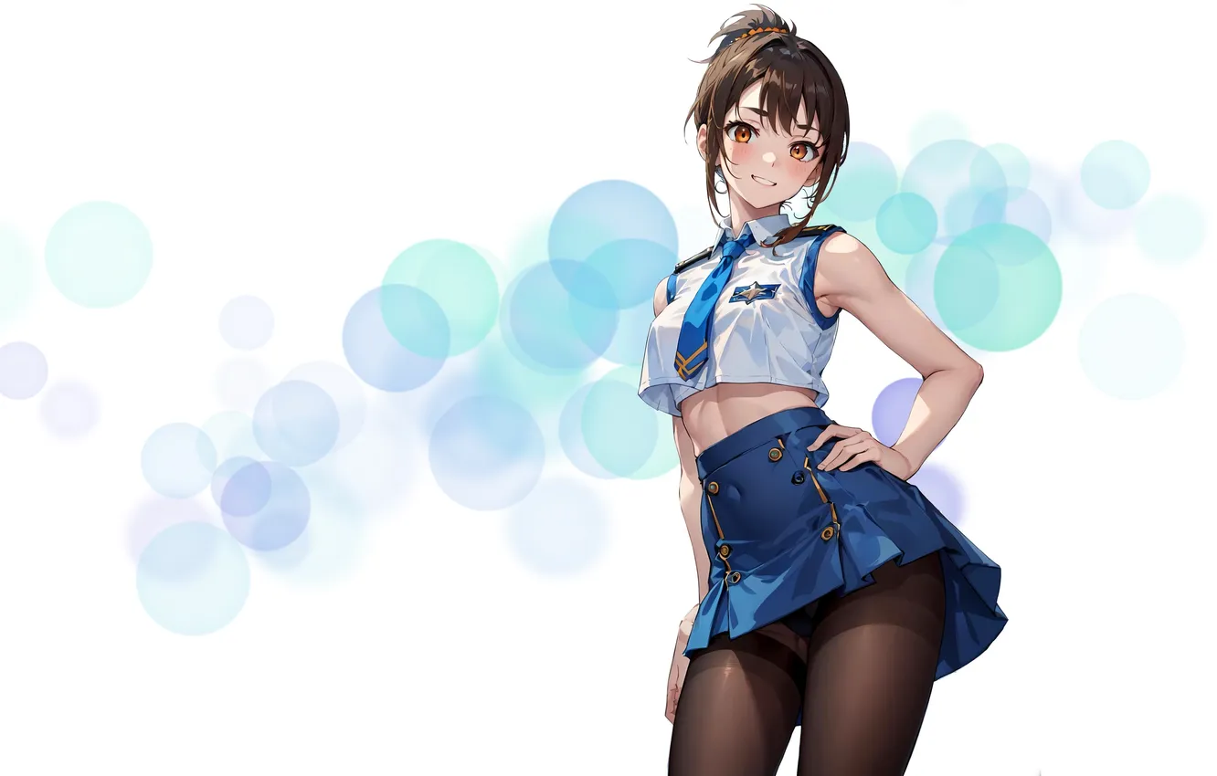 Photo wallpaper kawaii, girl, hot, sexy, anime, stockings, pretty, brunette