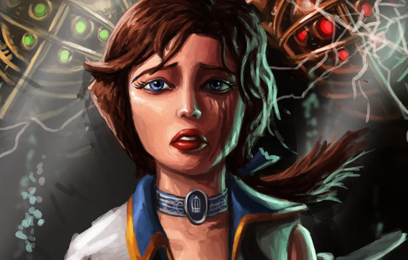Photo wallpaper tears, art, bioshock, art, Elizabeth, Elizabeth