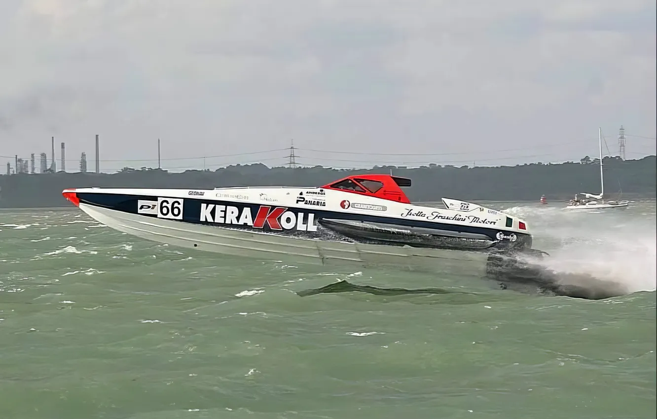 Photo wallpaper race, boat, speed