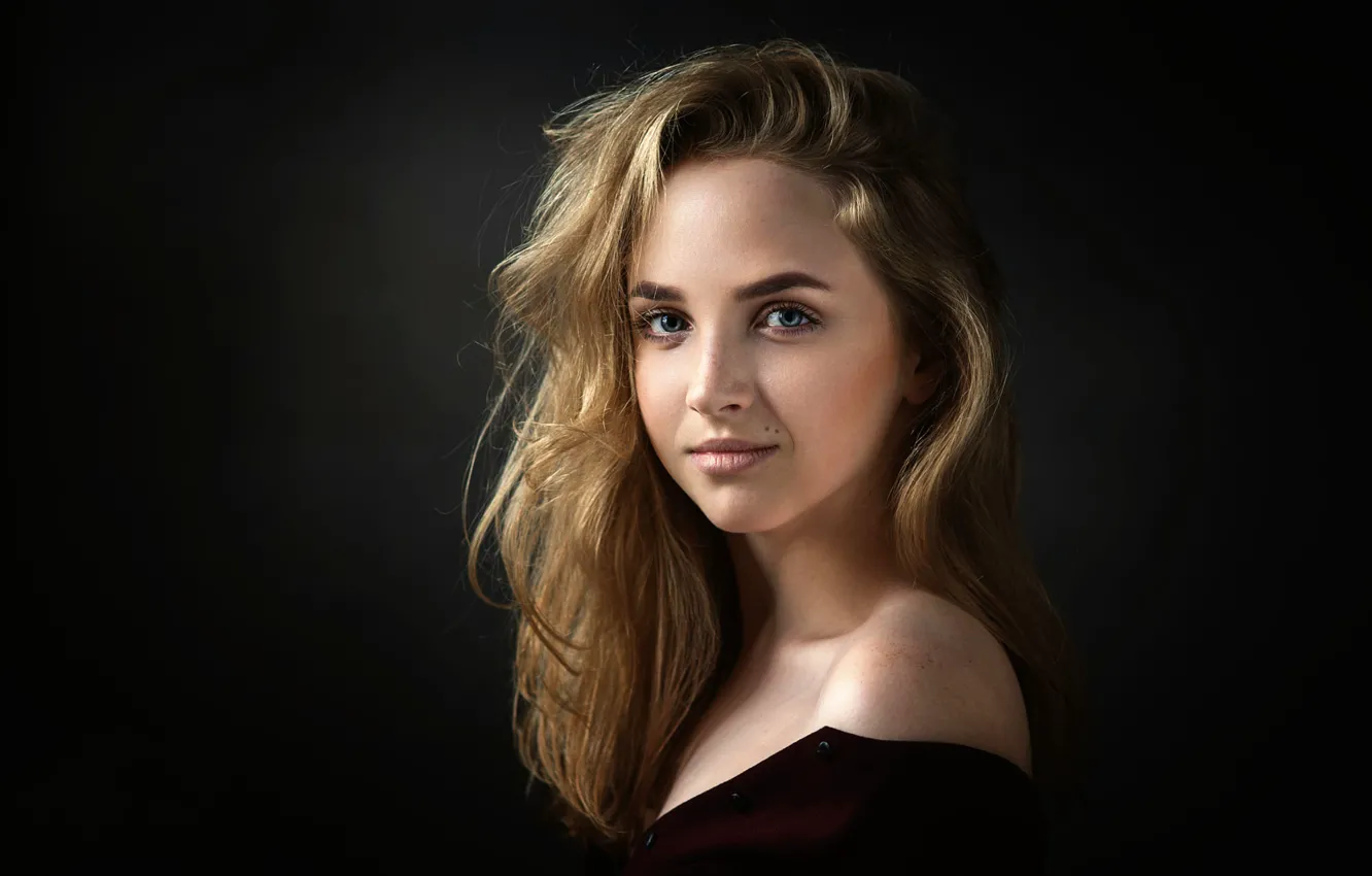 Photo wallpaper portrait, mole, the beauty, Studio, Marina, Dennis Drozhzhin