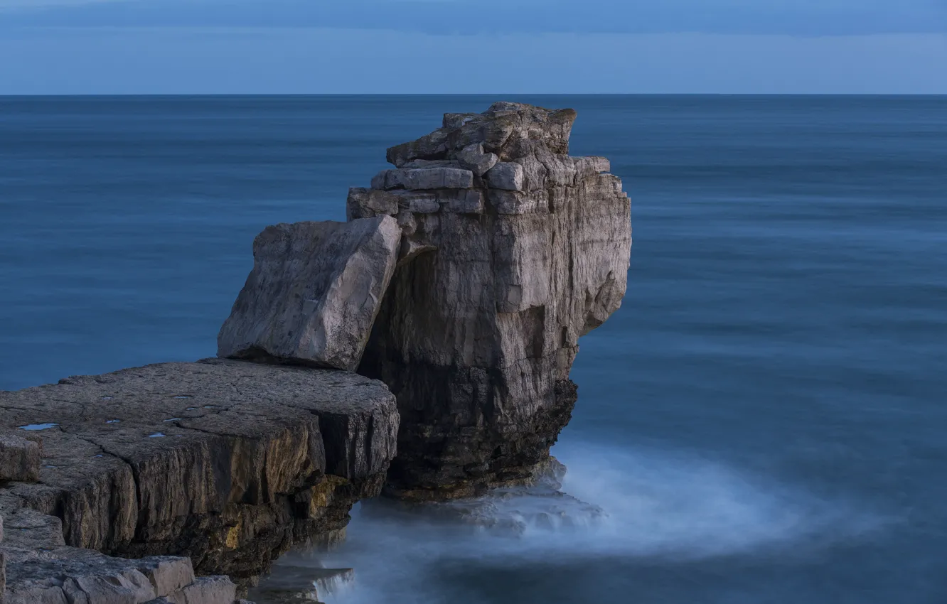 Ocean Computer Background With Rocks Wallpaper sea, the ocean, rocks for mobile and desktop, section пейзажи ...