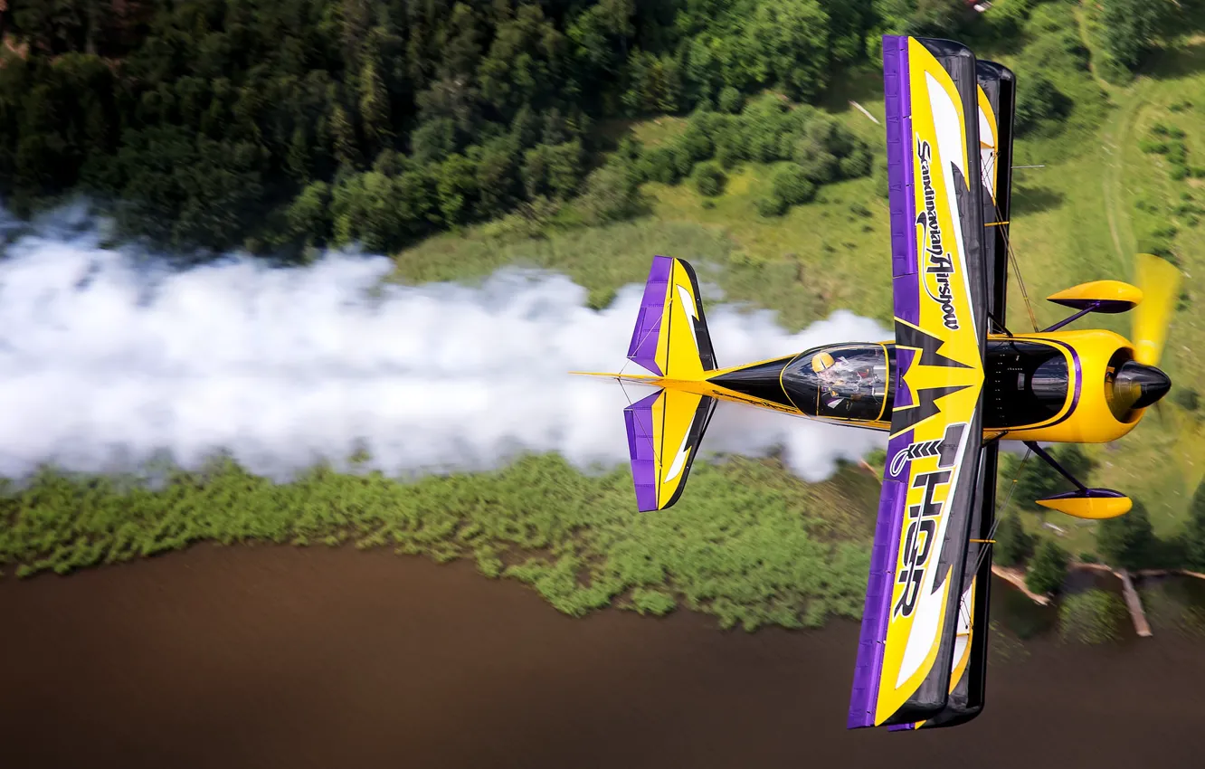 Photo wallpaper flight, wings, Airshow, the plane