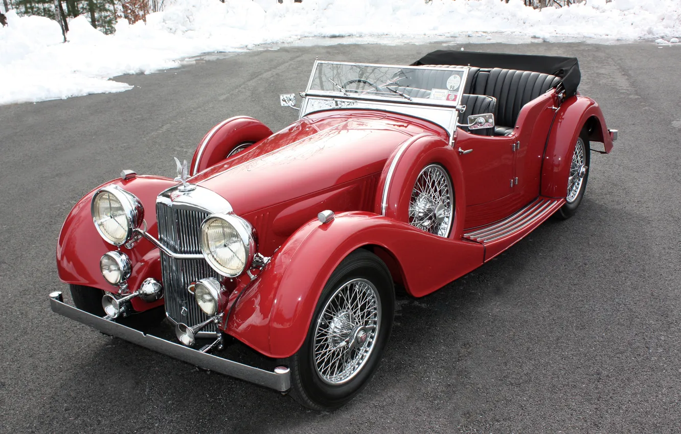 Photo wallpaper alvis, retro cars, Tourer, 1939, by Cross & Ellis, Alvis Speed 25 Tourer, Speed 25