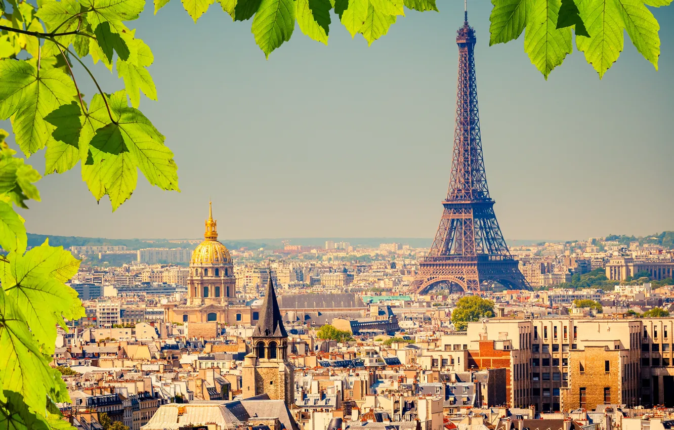 Photo wallpaper France, Paris, Home, The city, Eiffel Tower