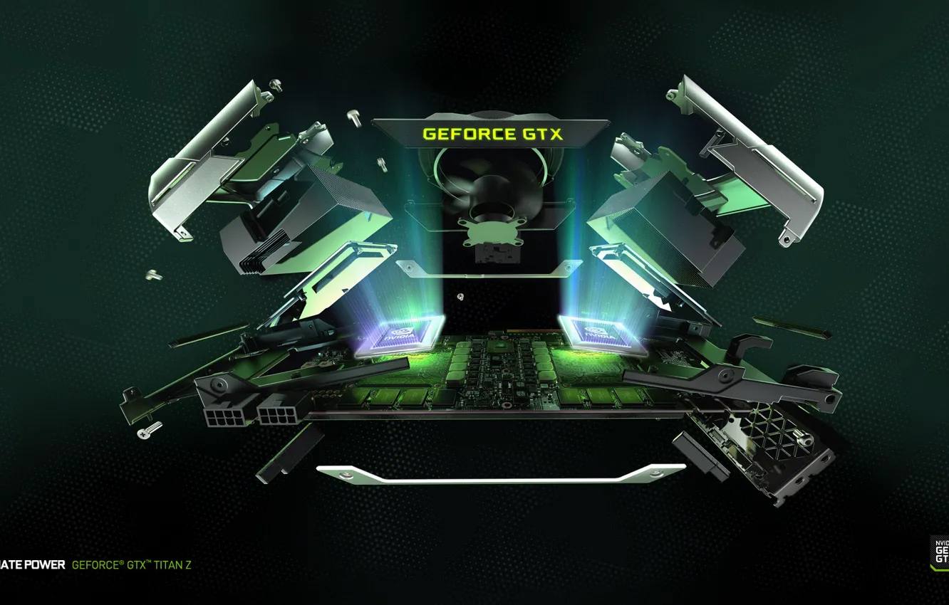 Photo wallpaper Nvidia, GeForce, accelerator, GTX Titan Z
