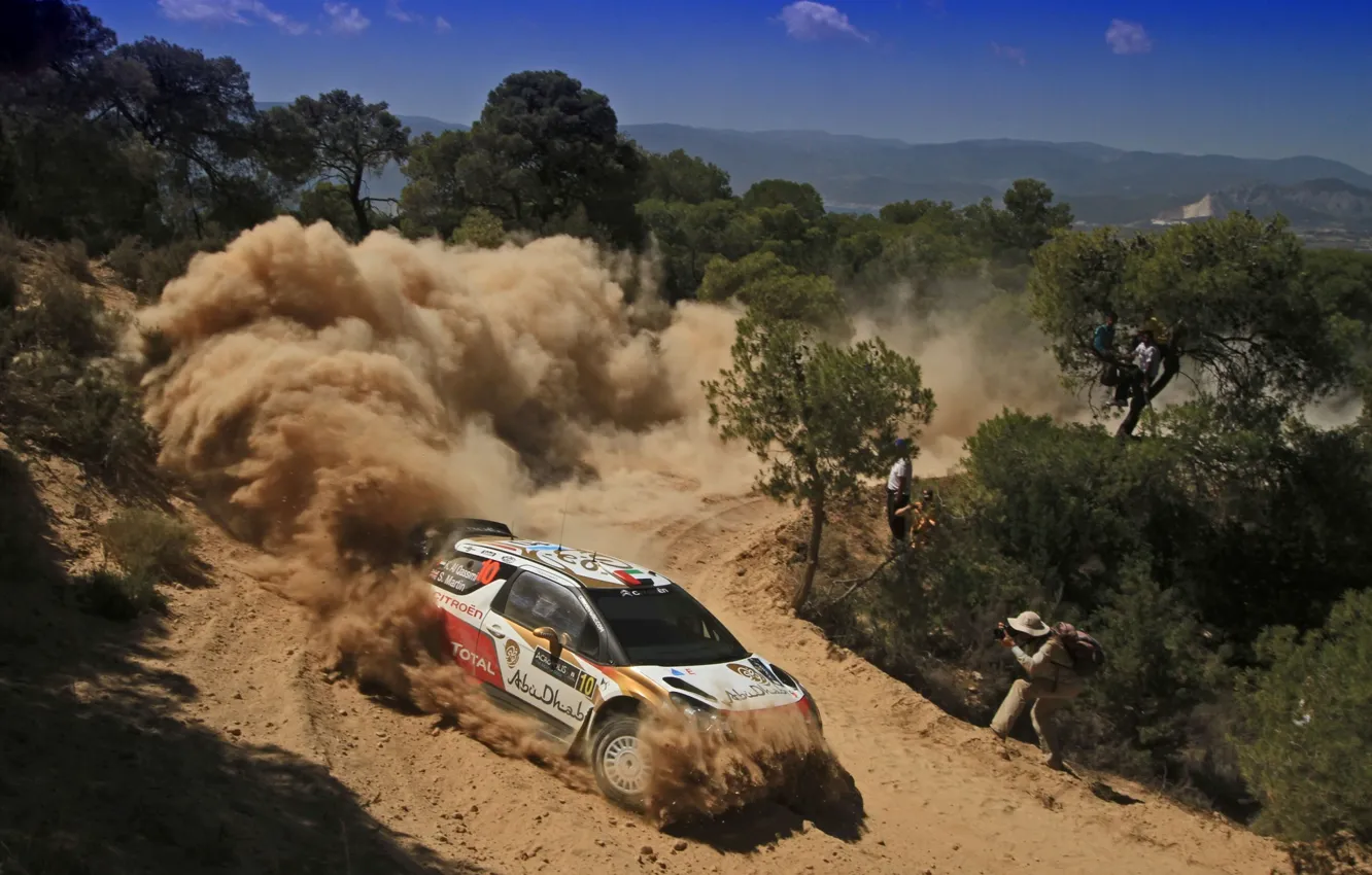 Photo wallpaper Citroen, DS3, WRC, Rally, Greece, 2013, Al-Qassimi