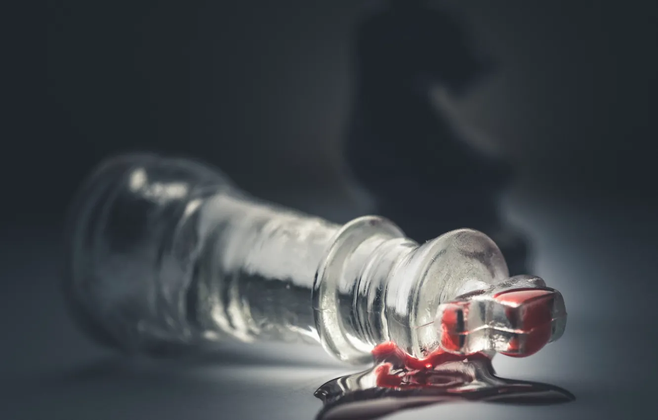 Photo wallpaper blood, the situation, shadow, chess, chess piece, Shah