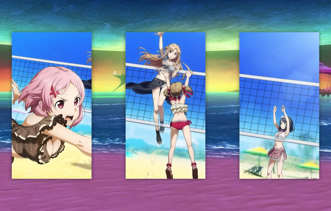Photo wallpaper Bandai Namco Entertainment, sword art online, Anime girl, anime, the game, mesh, sport, anime girls