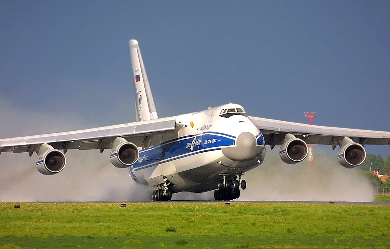 Photo wallpaper the plane, An-124, Ruslan, cargo, Antonov