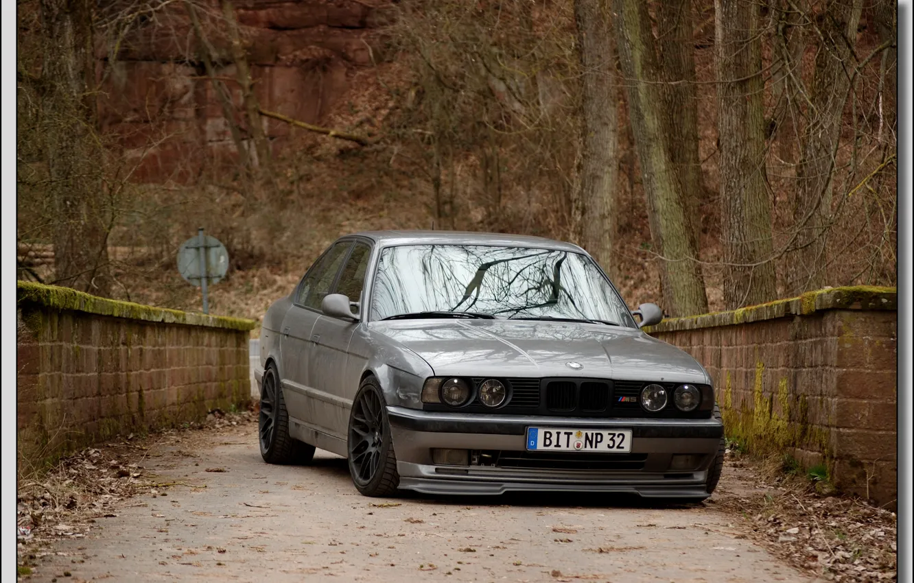 Photo wallpaper BMW, E34, 5-series