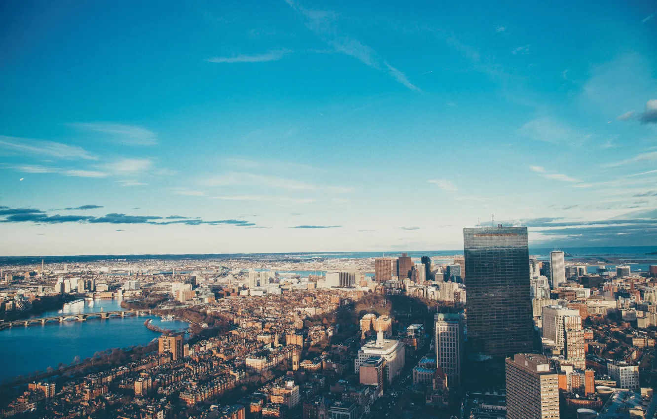 Photo wallpaper the city, day, America