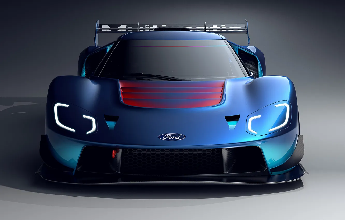 Photo wallpaper Ford, Limited Edition, EcoBoost, twin-turbo, 2023, Track Supercar, Ford GT Mk IVо