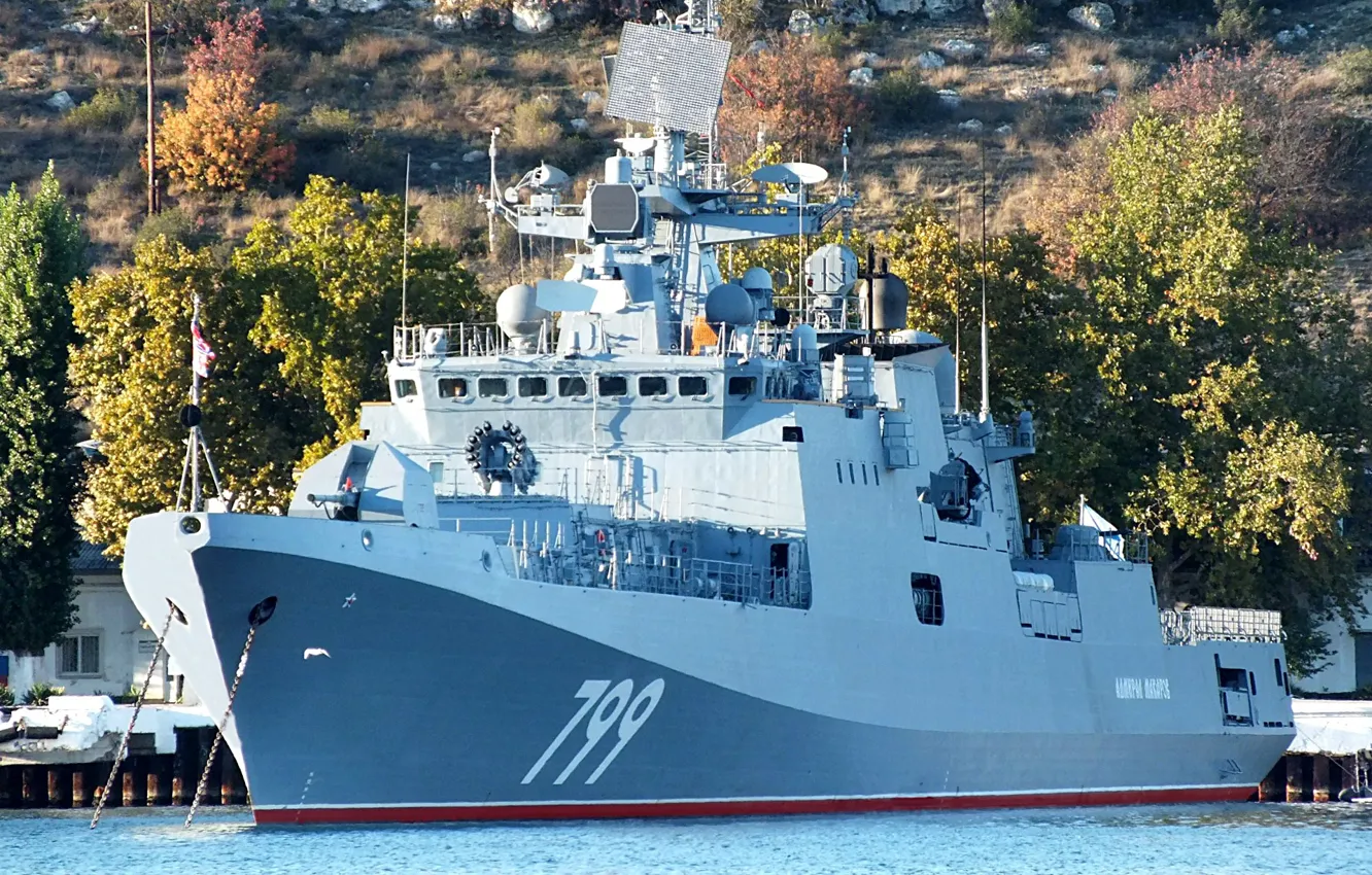 Photo wallpaper Admiral Makarov, Navy, the project 11356, frigate, Sevastopol