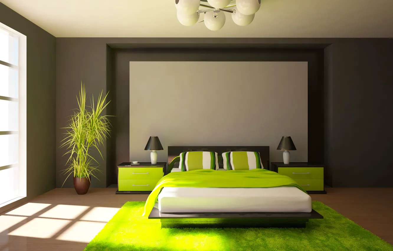 Photo wallpaper design, style, room, interior, bedroom