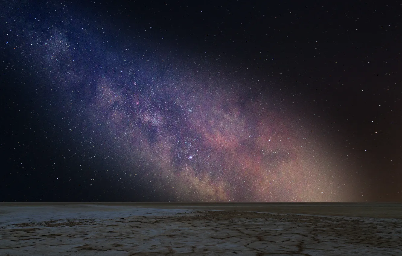 Photo wallpaper space, stars, surface, night, space, the milky way