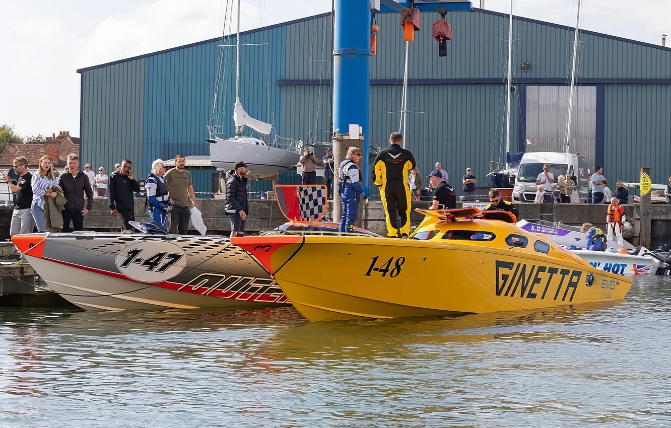 Photo wallpaper race, boat, speed