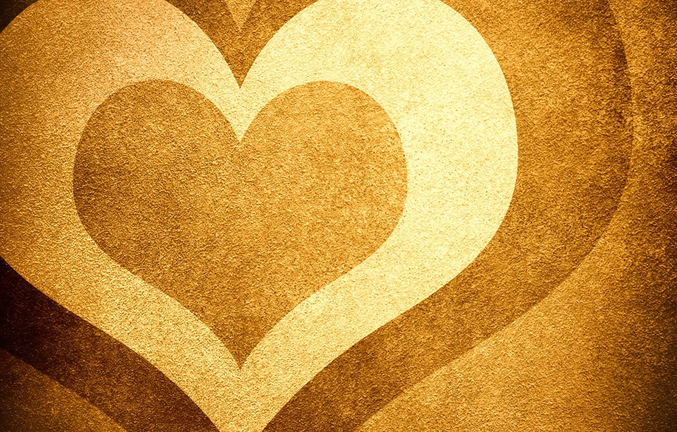 Photo wallpaper sand, heart, brown, heart, beige, shades, Sands